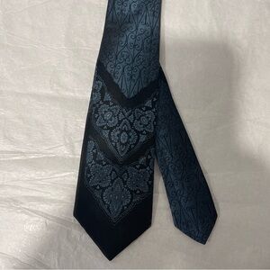 Elegant Black and Blue Men's Tie